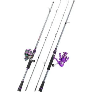 Spinning Spincast Fishing Rod Reel Combo 2 Pieces