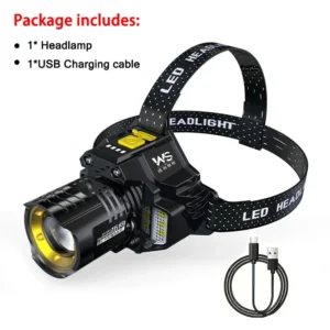 Powerful LED  Headlight 18650 Rechargeable