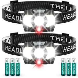 LED Headlamp 2 Pack, 1500 Lumen Head Lamp Waterproof
