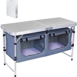 Camping Folding Table Storage Kitchen Table