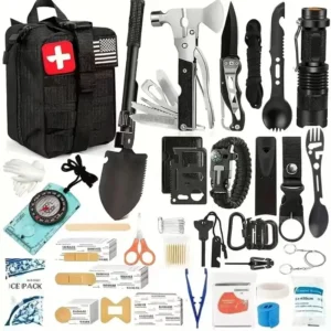 258-Piece Car Emergency Kit Portable Family Travel