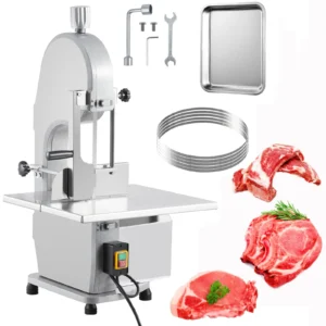 1500W Electric Bone Saw Meat Cutter – 110V  Bandsaw Saw Blades for Fish & Beef
