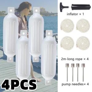 4 Pack Fenders & Bumpers Set With Ropes, Air Pumps And Needles