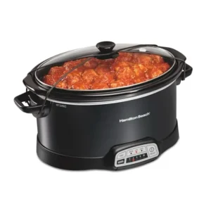 7 Quart Programmable Slow Cooker with Three Temperature Settings